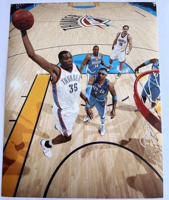 Póster impreso foto baloncesto Oklahoma City Thunder Kevin Durant 11x14 OKC NBA Foto 1 de 4