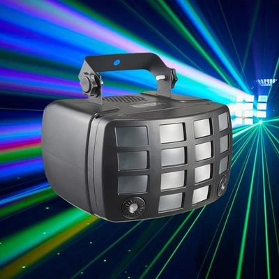 DMX remote control RGBW led butterfly effect dj light laser 2in1 discolight - Image 1 of 4