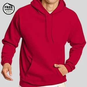 Hanes EcoSmart Hoodie, Midweight Fleece, Pullover Hooded Sweatshirt for Men new - Picture 1 of 5