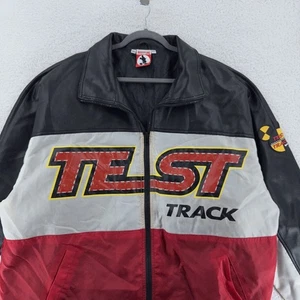 Disney Mickey Inc Test Track Jacket FITS 3XL/4XL (Tag XXL) Epcot Vintage Racing - Picture 1 of 7