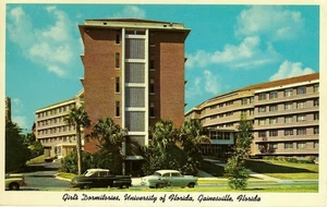 Vintage Postcard, Girl's Dormitories, University of Florida, Gainesville, used - Picture 1 of 2