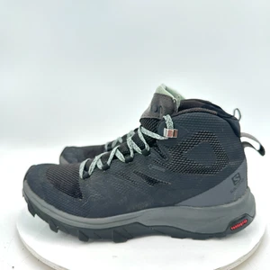 Scarpone da trekking Salomon Outline GTX Mid donna taglia 8 404844 nero Beluga Contagrip - Foto 1 di 11