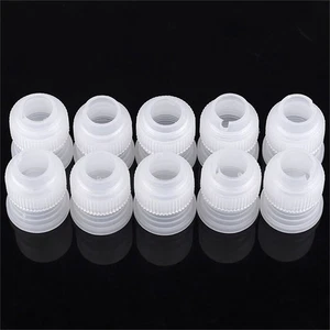 10x Coupler Adaptor Icing Piping Nozzle Bag Cake Flower Pastry Decoration ~ HNAU - Picture 1 of 11