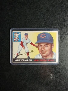 Carta Baseball 1955 Topps #3 Art Fowler RC Cincinnati Reds EX - Foto 1 di 12