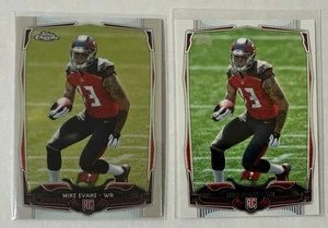 2014 Topps Chrome & Topps Mike Evans RC #185 & #387 - Picture 1 of 2
