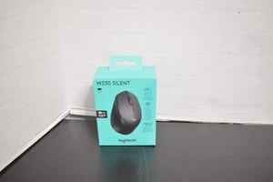 Logitech M330 Silent Plus 1000 DPI Wireless Mouse - Black 910-004905 NEW - Picture 1 of 2