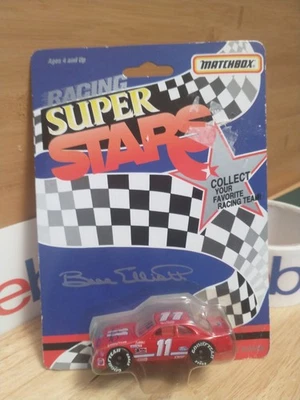 Matchbox Racing Super Stars 1/64 NASCAR diecast #11 Bill Elliott 1992 Bud Paint Foto 1 de 4