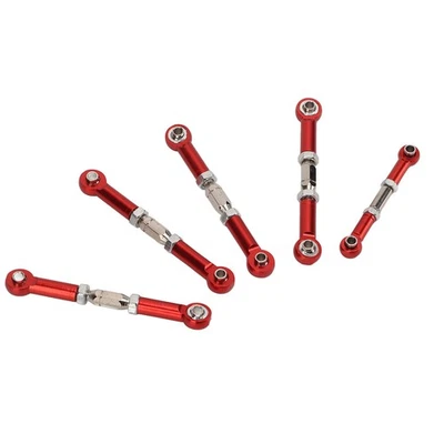 Red 5x RC Tie Rod 5mm Diameter Shock Absorption Aluminium Alloy For Redcat X HOT - Bild 1 von 4