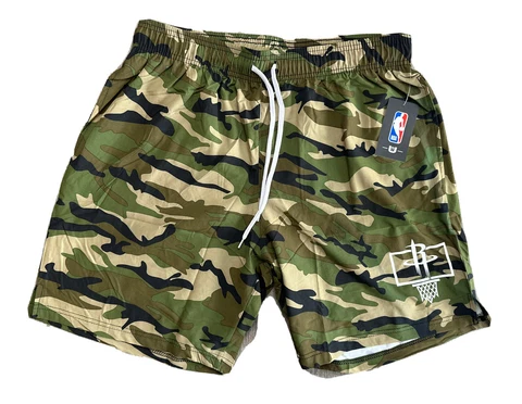 UNK NBA Houston Rockets Men Camo Shooter Shorts - Large Cover