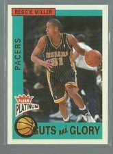 2002-03 Fleer Platinum Guts and Glory #7GG Reggie Miller (ref 93690)