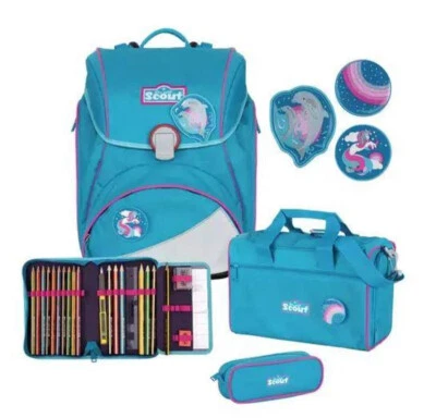 Schulranzenset Scout Schulranzenset Alpha Dolphins 4-teilig - Bild 1 von 4