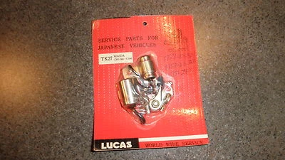 De colección NOS Lucas#TK27 Mazda Cosmo, RotaryP/U, RX2, RX3, RX4, RX7 Point, Kit de condensador Foto 1 de 4