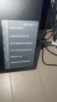 gaming pc amd ryzen 7 3700x NV rtx3060  - Image 1 of 3