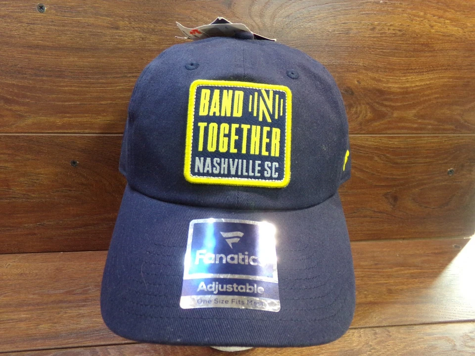 Fanatics MLS Nashville Soccer Club SC "BAND TOGETHER" Strapback Adjustable Hat