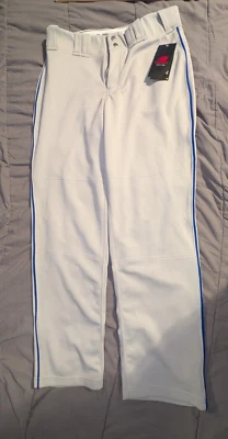 Pantalones de béisbol New Balance gris Adversary azul con tubos para hombre medianos -nuevos Foto 1 de 4