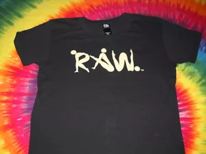 CAMISETA DELGADA DE MUJER RAW VEGANA YOGA POSTURA ENTRENAMIENTO GIMNASIO NEGRA ALGODÓN-MEDIANA-NUEVA - Imagen 1 de 3