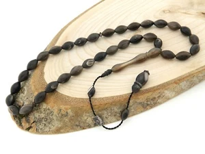 Buffalo horn 33 beads Islamic Prayer Beads Misbaha Tesbih Gift TURKEY 301039 - Picture 1 of 7