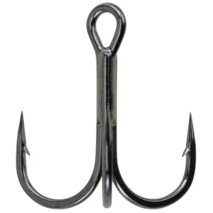 Berkley Fusion19 Treble 1x Hooks – Size 1-0 Hook, Black Nickel 6-pack - Picture 1 of 2