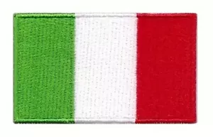 π₯ Distintivo emblema orgoglio ferro cucito toppa ricamata bandiera italiana Italia - Foto 1 di 6