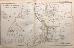 1917 HUNTINGTON STATION HARRY BELLAS HESS ESTATE SUFFOLK COUNTY LI NY ATLAS KARTE - Bild 1 von 6