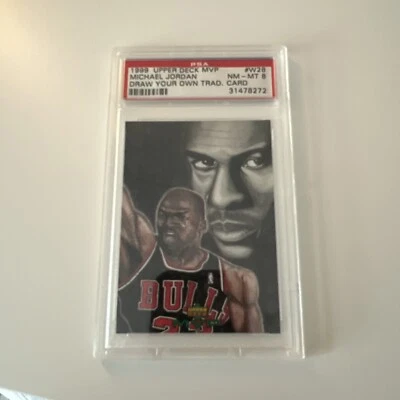 Michael Jordan Psa 1999-00 Upper Deck MVP Draw Your Own Card #W28 PSA 8 HOF GOAT - Image 1 of 2
