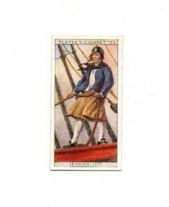 John Player Cigarette Card - History of Naval Dress, 1930 - Seaman, 1777