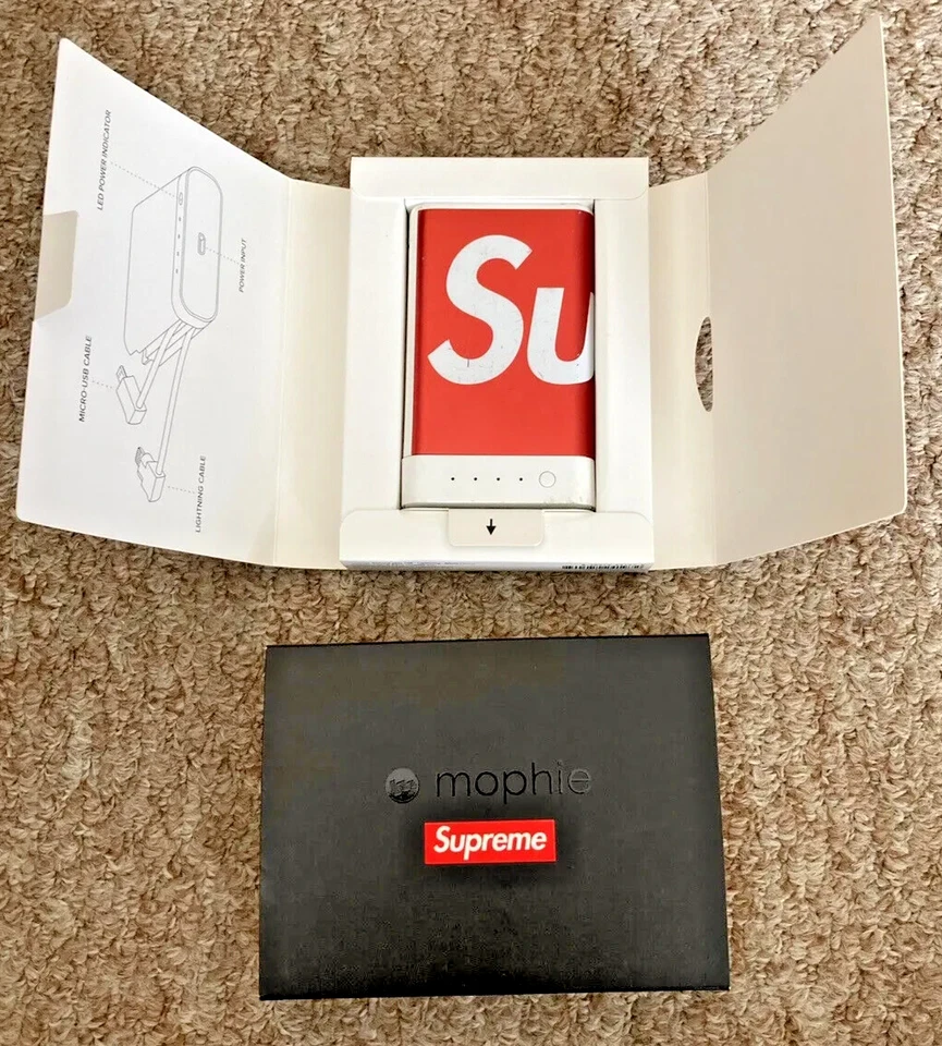 TOTALMENTE NUEVO Cargador Banco de Energía Supreme Mophie Encore Plus 10K 100% AUTÉNTICO Rojo Foto 1 de 1