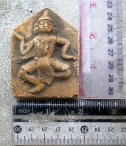 ¡RARO! Reliquia amuleto votivo adoración de terracota Nat período pagano - Imagen 1 de 2