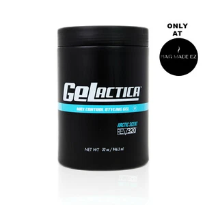 Gelactica Gel 32oz Hair Gel for Men - Organic Ingredients - Water Base New Look - Picture 1 of 4