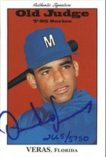 1995 Signature Rookies Old Judge Signatures #33 Quilvio Veras Auto/5750