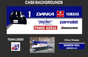 Pegatinas de fondo personalizadas patrocinador de McLaren MP4/2 para estuche F1 Minichamps 1/18 - Imagen 1 de 1