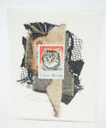 *Signed* Elisa Goodman Curmudgeon Greeting Cards Stamp Art Cats Guine Bissau
