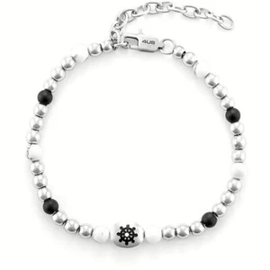 Bracciale Cesare Paciotti 4US in acciaio, onice e aulite 4UBR6446 - Foto 1 di 1