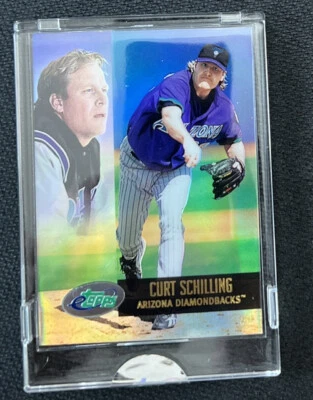 2002 ETOPPS CURT SCHILLING ARIZONA DIAMONDBACKS CARD  - Image 1 of 2
