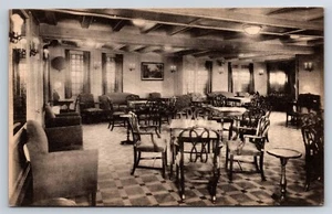 Postkarte Lounge SS California Panama Pacific Line Kreuzfahrtschiff Innenraum AV13 - Bild 1 von 3