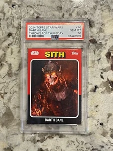 2024 Topps Star Wars Darth Bane Throwback Thursday #40 PSA 10 - Picture 1 of 2