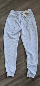 O Dolls Ladies White Joggers With logo brown/Gold writing Size 10 - Picture 1 of 7