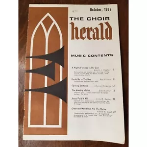 The Choir Herald October Lorenz Publishing Co Robert J Hughes Editor 1968 Issue - Picture 1 of 9