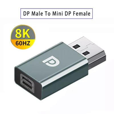 DisplayPort 1.4 Male to Mini DisplayPort Female 8K Video Adapter  - Image 1 of 4