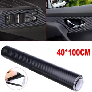 Calcomanía en rollo de panel de moldura de vinilo de fibra de carbono interior de automóvil 3D - Imagen 1 de 12