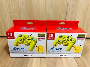 Set of 2 Hori Classic Controller for Nintendo Switch Pikachu ver NSW-109 new! - Picture 1 of 5