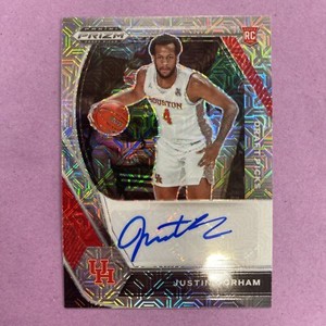 2021-22 Prizm Draft Justin Gorham #JGO RC Rookie Auto-MOJO PRIZM /25 HOUSTON