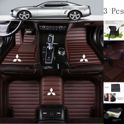For Mitsubishi All Models Custom Front & Rear Car Floor Mats Waterproof Autopads Foto 1 de 4