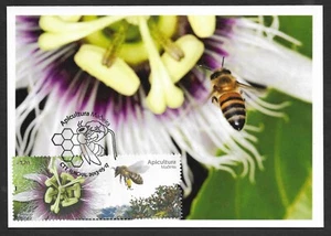 Portugal Madeira 2013 Beekeeping Bee Bees Honey Passion Fruit flower maxicard - Picture 1 of 1