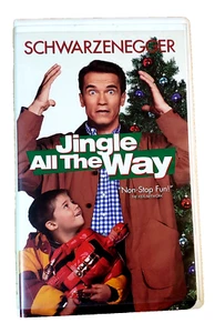 "JINGLE ALL THE WAY" *VG* VHS w/CLAMSHELL ARNOLD SCHWARZENEGGER - CHRISTMAS - Picture 1 of 3
