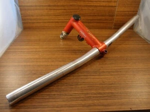 1992 MTB Marin Lite Aluminium T6 flat handlebar + quill stem by Sameness 25.4 mm - Picture 1 of 12