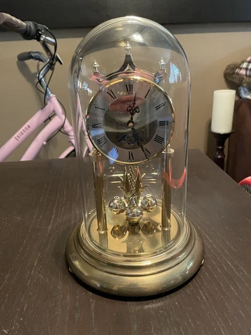 Vintage Hermle Moon Phase Mantle Clock (2 Chimes: West Minster & Ave Maria) Cover