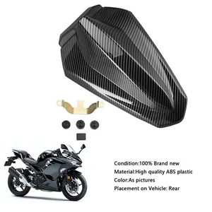 Carena carena sedile posteriore coda corsa per Kawasaki Ninja 400 EX400 2018-2024 carbonio - Foto 1 di 13
