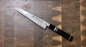 Takeda Hamono Aogami Gyuto 200mm Old stock Kurouchi Japanese chef knife ebony - Picture 1 of 14