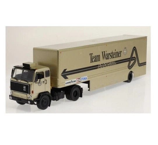 1 43 IXO Volvo F89 Truck Car Transporter Team F1 Warsteiner Arrows 1979 TTR023
